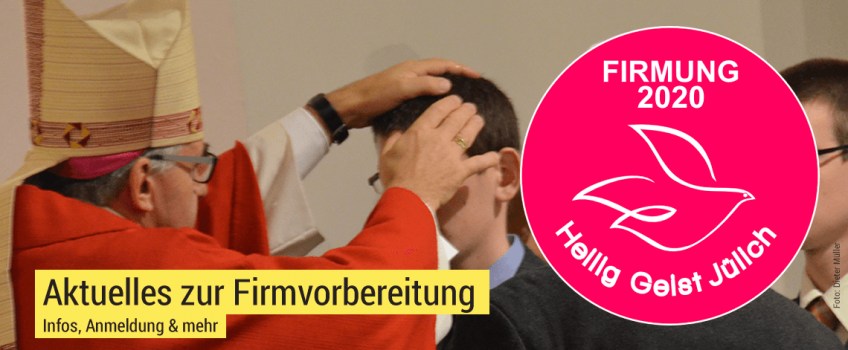 Verschobene Firmvorbereitung und Firmung – nun im November 2020